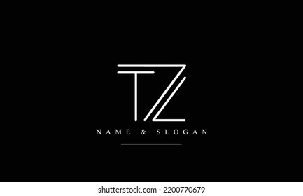 TZ, ZT, T, Z abstract letters logo monogram