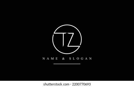 TZ, ZT, T, Z abstract letters logo monogram