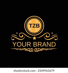 TZB Initial Letter Logo Design Template for Company Vector