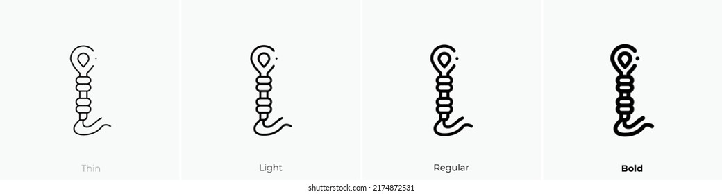 tzitzit icon. Thin, Light Regular And Bold style design isolated on white background