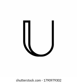 U abjad symbol letter handwriting initial double