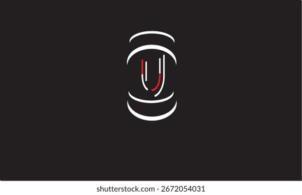 U ABSTRACT LETTER LOGO MONOGRAM
