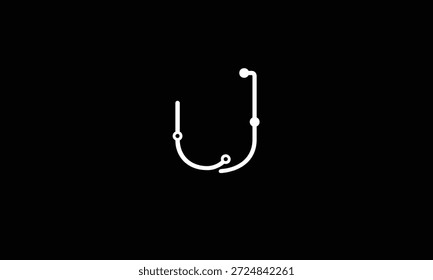 MONOGRAMA DEL LOGOTIPO DE LA LETRA ABSTRACTAS U