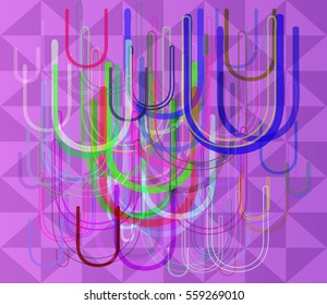 U Alphabet design background