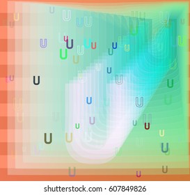 U Alphabet elements pattern
