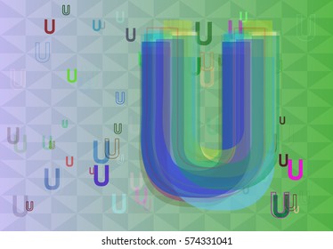 U Alphabet icon idea