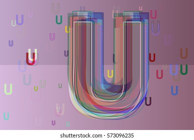 U Alphabet idea art
