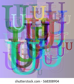 U Alphabet idea design