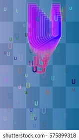 U Alphabet idea template