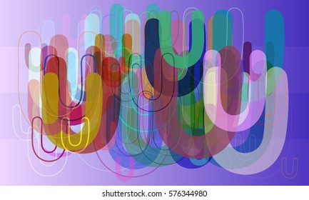U Alphabet idea texture