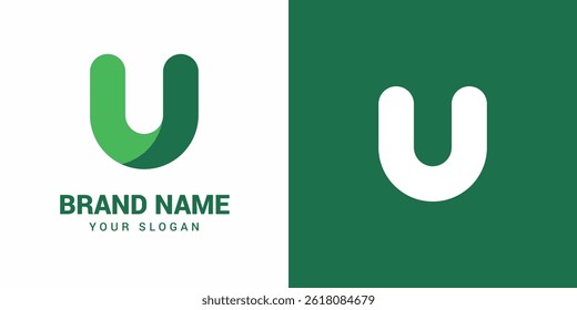 U alphabet logo Template design element with modern concept.