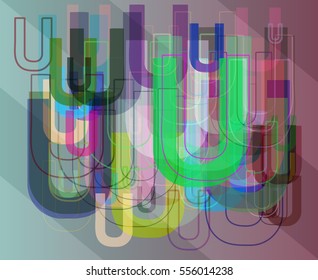 U Alphabet vector icon