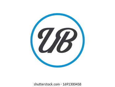 U B Initial Letter Logo design vector template, Graphic Alphabet Symbol for Corporate Business Identity