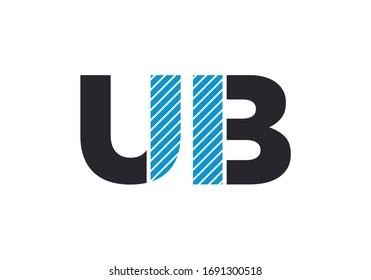 U B Initial Letter Logo design vector template, Graphic Alphabet Symbol for Corporate Business Identity