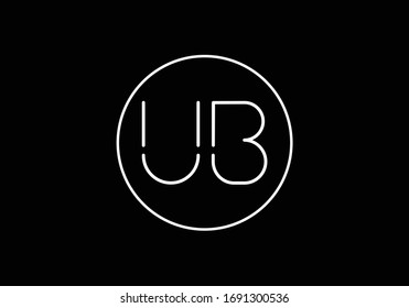 U B Initial Letter Logo design vector template, Graphic Alphabet Symbol for Corporate Business Identity