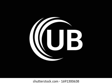 U B Initial Letter Logo design vector template, Graphic Alphabet Symbol for Corporate Business Identity
