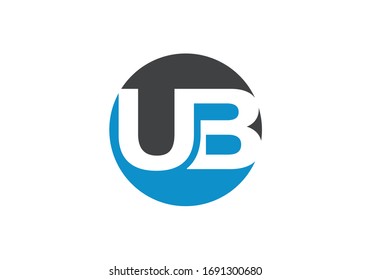 U B Initial Letter Logo design vector template, Graphic Alphabet Symbol for Corporate Business Identity