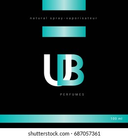 U B joint logo letter design with packaging template
