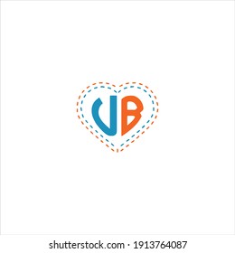U B letter logo creative design. ub monogram