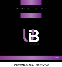 U & B Letter logo design vector element