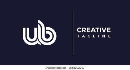 U and B logo design. UB abstract Letters Logo Monogram. This logo design is the process of creating a visual symbol that represents a brand, company, or individual.