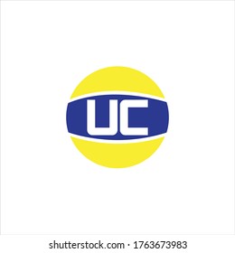 U C letter logo abstract design