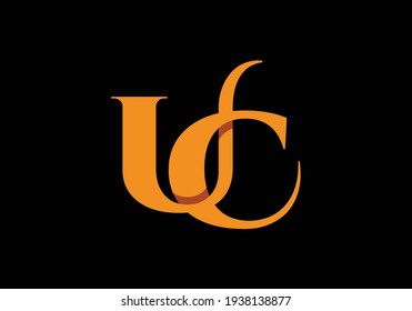 U C Letter Logo Design. Creative U C Letters icon vector.