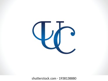 U C Letter Logo Design. Creative U C Letters icon vector.