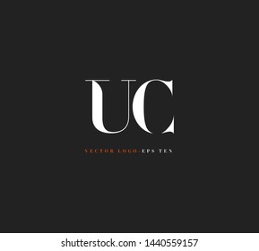 U C letters Joint logo icon vector for business card and corporate identity.