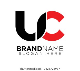 U C logo design vector template