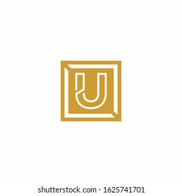 U capital letter enclosed in a squar