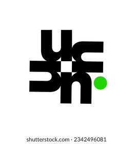 U company monogram. U initial letter icon.