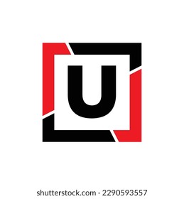 U firmenname monogram. U Bildbuchstaben Symbol.