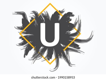 U Creating an Artistic Brush Article Logo.