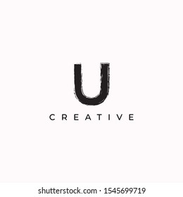 U creative letter logo design full vector eps for use any purpose 
