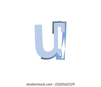 U creative logo design element