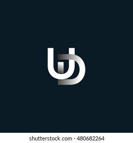 U D Letter logo design