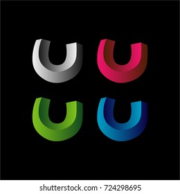 u design for icon, logo, game developer, illustration