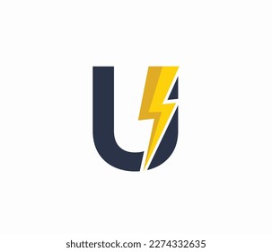 U Energy logo or letter U Electric logo