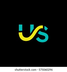 U & F Letter logo design vector element