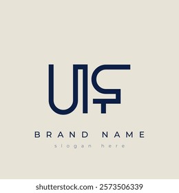 U and F logo design. UF abstract Letters Logo Monogram. This logo design is the process of creating a visual symbol that represents a brand, company, or individual.