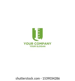 U First Building Logo Design Vector