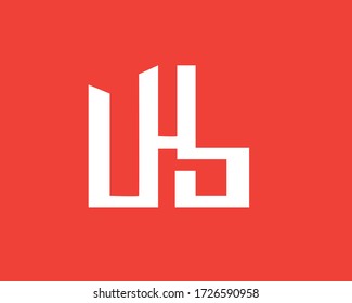 logotipo en monograma u h y b
