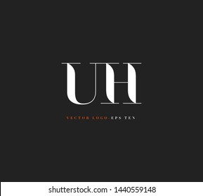 U H letters Joint logo icon vector for business card and corporate identity.