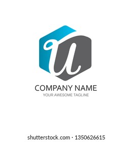 U initial Alphabet logo 