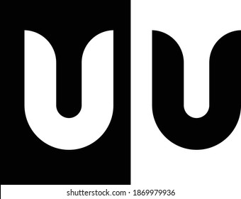 U Initial Letter Logo Design