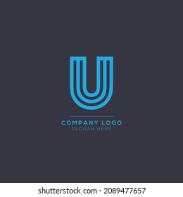 U initial letter Logotype for luxury branding. Elegant and stylish design for your Elite company.