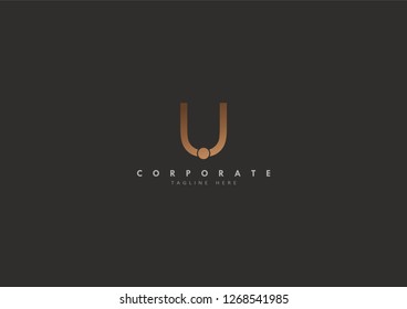 U Initial logo concept