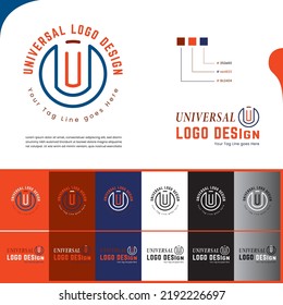 U Inside U Icon design. Letter UU In The Shape OF Circle Logo Initial Concept Template Design. Flat Vector Illustration For Brand Business UU Logo Icon Symbol Design Icon Design.