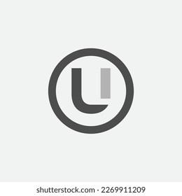 U Latter Logo Template vector Abstract Monogram Symbol.EPS 10